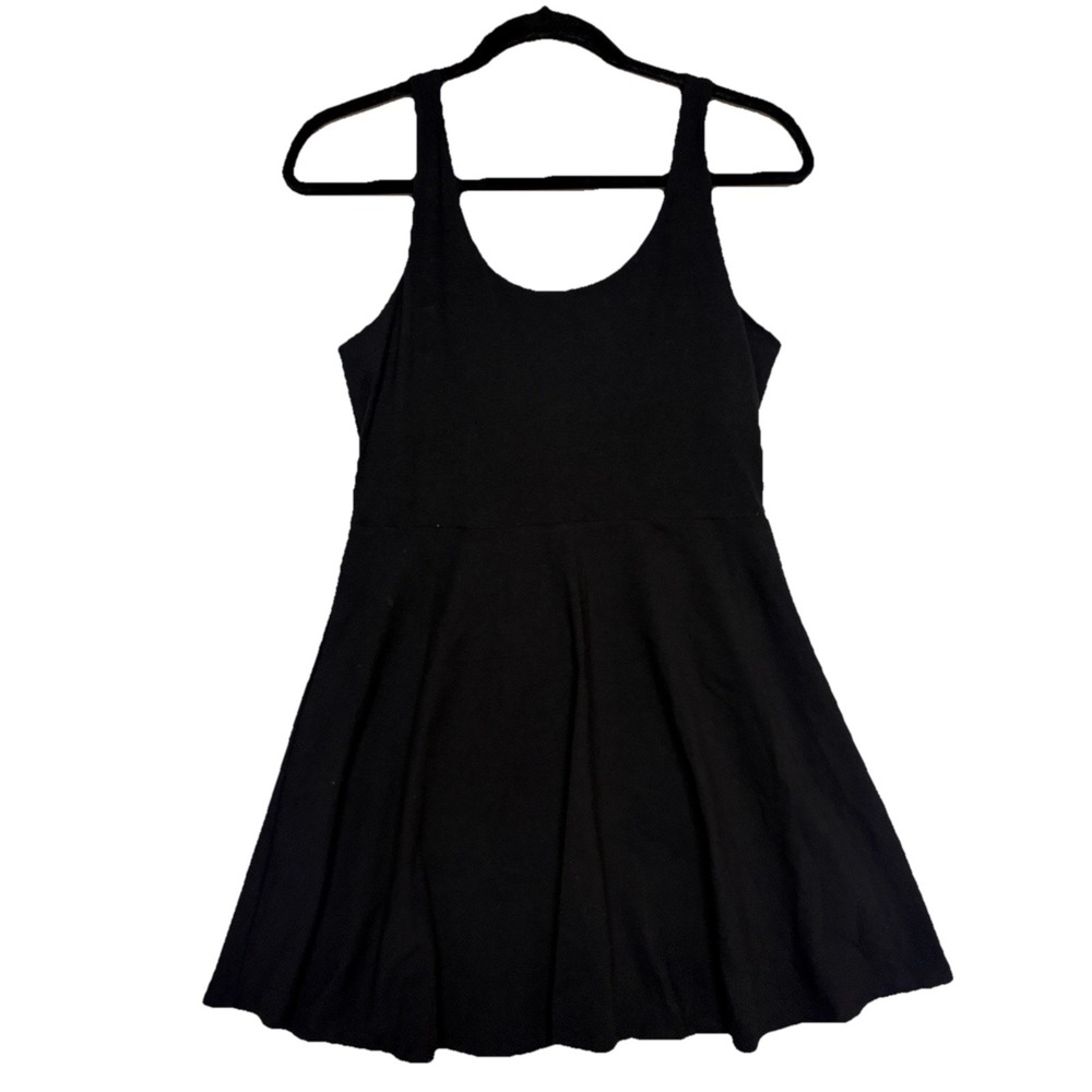 Express Black Athleisure‎ Skater Dress Built-In Shorts Pocket NWT Active Mini M
